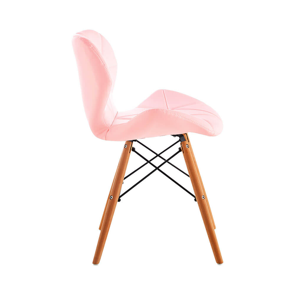 SILLA GONGGA PRO PATAS EN MADERA - ROSADA