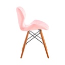SILLA GONGGA PRO PATAS EN MADERA - ROSADA