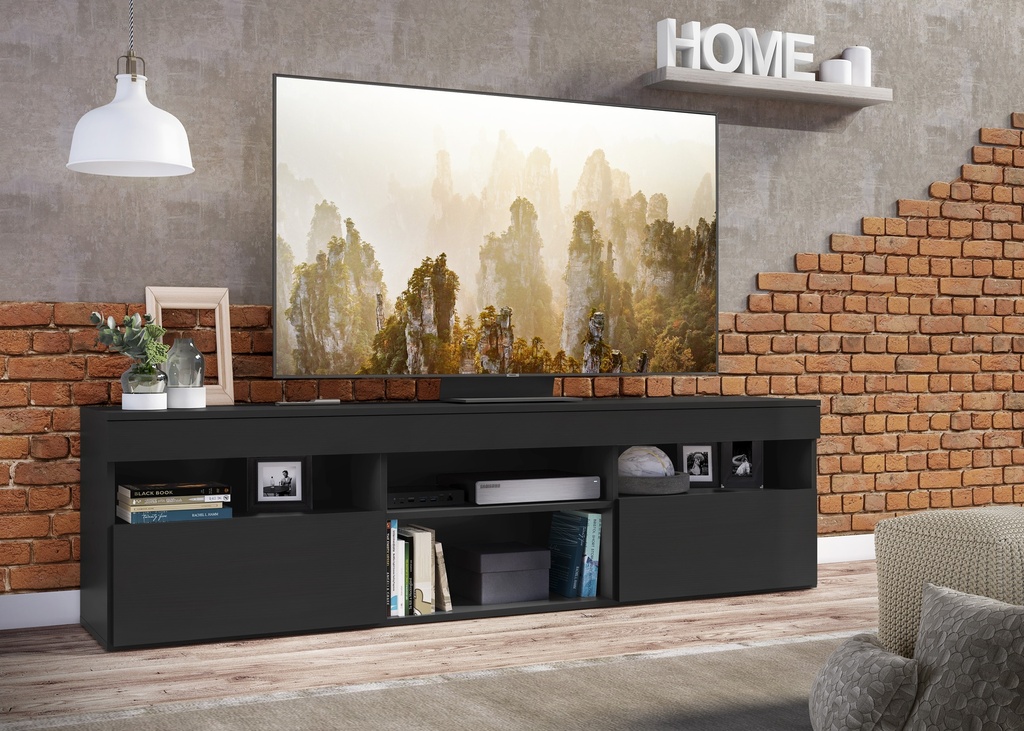 RACK GABINETE PARA TV PARIS DE 65 PULGADAS  - COLOR NEGRO