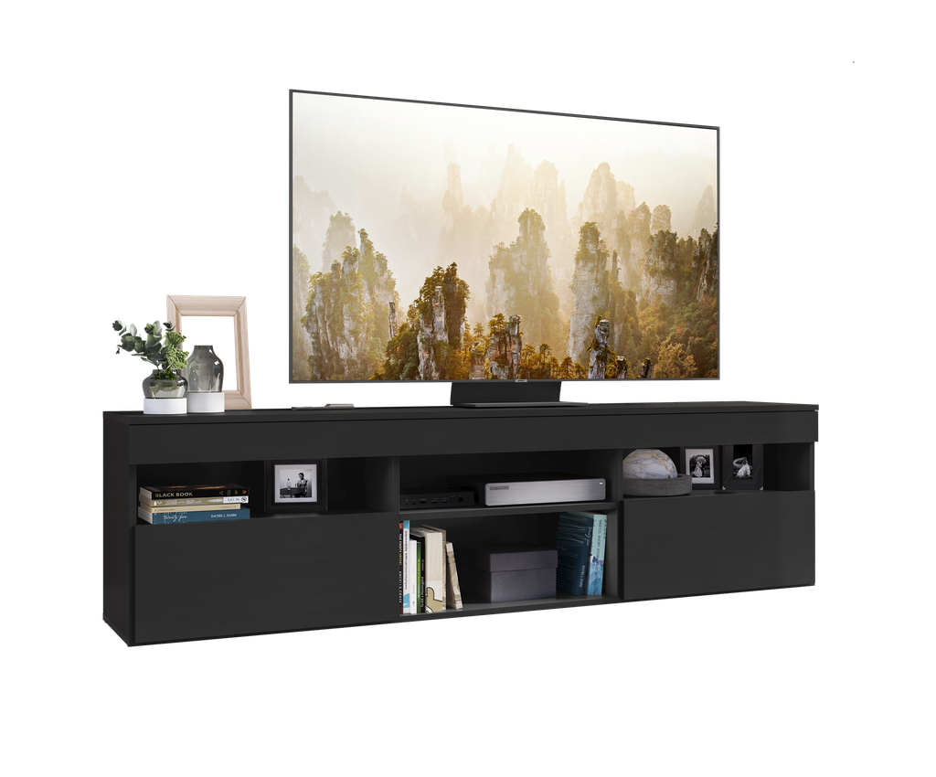 RACK GABINETE PARA TV PARIS DE 65 PULGADAS  - COLOR NEGRO
