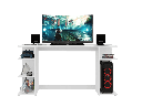 ESCRITORIO MESA GAMER PRO 2021 NUEVO MODELO BLANCO