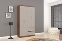 CLOSET ARMARIO LISBOA 4 PUERTAS 183 X 98.5 CM CAPUCHINO HUESO