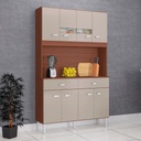 ALACENA MENU 8 PUERTOS 172X106X31 CAPUCHINO HUESO