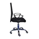 SILLA DE OFICINA MALLA COMPACTA NEGRA BRAZOS FIJOS AWAY