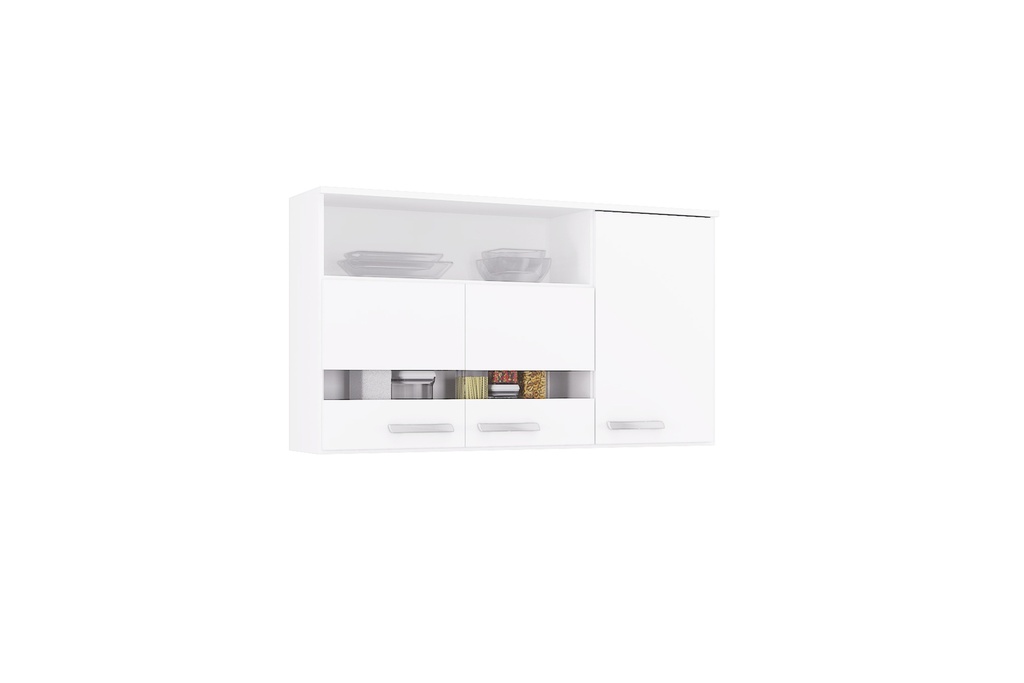 MUEBLE AEREO SUPERIOR BRUNA COCINA CON VIFRIO 120CM X 61CM