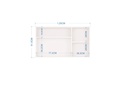 MUEBLE AEREO SUPERIOR BRUNA COCINA CON VIFRIO 120CM X 61CM