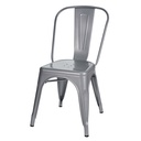 SILLA DE RESTAURANTE COMEDOR METALICA TOLIX GRIS BRILLANTE