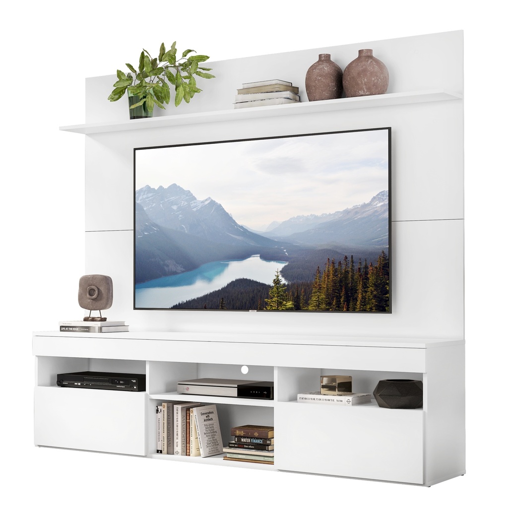 CENTRO ENTRETENIMIENTO RACK MADRI TV 65' BLANCO
