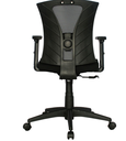 SILLA SHANGHAI /BRAZOS GRADUABLE / BASE NYLON / ASIENTO EN PAÑO NEGRO / ESPALDA EN MALLA NEGRA / APOYO LUMBAR GRADUABLE EN ALTURA Y PROFUNDIDAD 2D / MECANISMO BASCULANTE Y GRADUACION DE ALTURA EN ASIENTO
