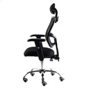 SILLA ERGONOMICA REDENTOR BRAZOS GRADUABLES RECLINABLE MALLA NEGRA CON CABECERO