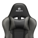 SILLA GAMER NEGRO GRIS BRAZOS 2D DESCANSAPIES OMEGA RECLINABLE