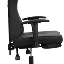 SILLA GAMER NEGRO GRIS BRAZOS 2D DESCANSAPIES OMEGA RECLINABLE