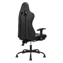 SILLA GAMER NEGRO GRIS BRAZOS 2D DESCANSAPIES OMEGA RECLINABLE