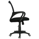 SILLA ATLANTA BRAZO FIJO / ASIENTO EN PAÑO NEGRO / ESPALDA EN MALLA NEGRA / MECANISMO GRADUABLE EN ALTURA / BASE NYLON