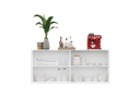 APARADOR ORGANIZADOR BUFFET 4 PUERTAS BLANCO HOGAR  MDP