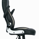 SILLA ERGONOMICA BRAZOS ABATIBLES TURIN CUERINA BASE NYLON