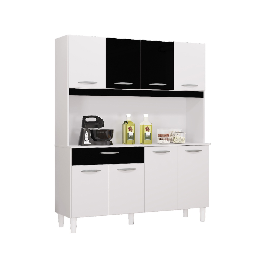 ALACENA CASSIA DE 8 PUERTAS BLANCA 172X106 MDP PARA COCINA