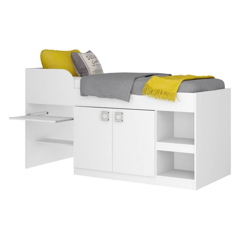 CAMA MULTIFUNCIONAL CJ BLANCO BRILLO FR BLANCO BRILLO