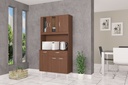 ALACENA MUEBLE DE COCINA MAGDA 6 PUERTAS 172X90 CM VIDRIO