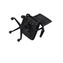 SILLA EJECUTIVA EN MALLA NEGRA BRAZOS ABATIBLE, REGULABLE EN ALTURA, BASE NYLON