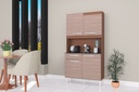 ALACENA CARINE 4 PUERTAS CAPUCHINO ALMENDRA COCINA172CM X 90 CM