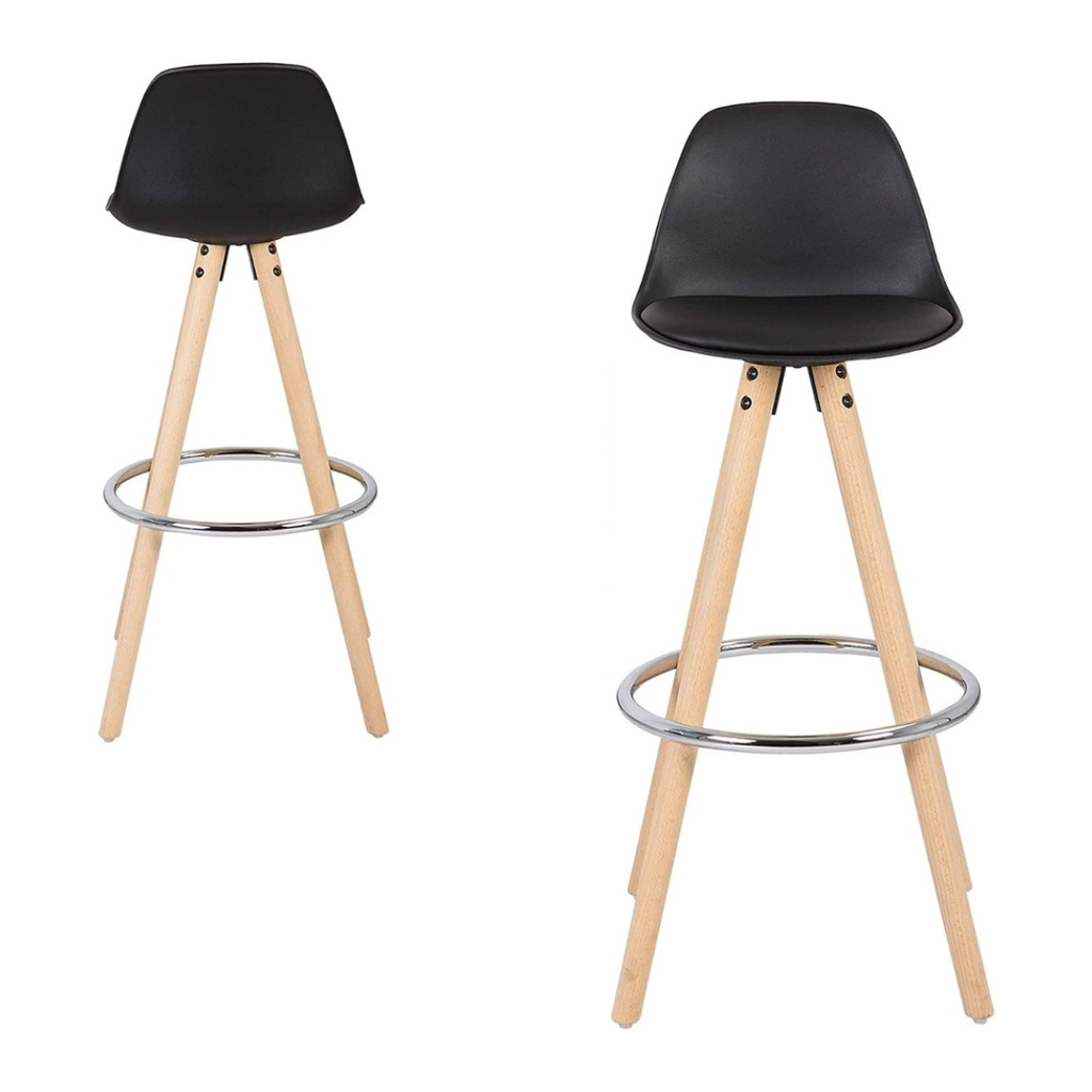 BUTACO EAMES TULIP MADERA HAYA - NEGRO