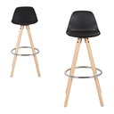 BUTACO EAMES TULIP MADERA HAYA - NEGRO