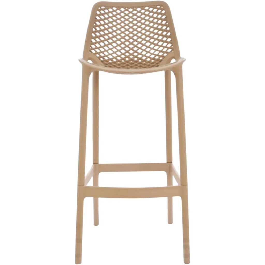 SILLA DE BAR MALLA CAFE INYECTADO POLIPROPILENO INYECTADO BUTACO H75