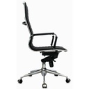 SILLA GERENCIAL CROMO CUERO SINTETICO NEGRO MECANISMO SINCRO