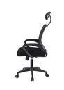 SILLA EJECUTIVA EN MALLA NEGRA CON CABECERO OFICINA