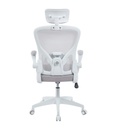 SILLA GERENCIAL ERGONOMICA SOPORTE LUMBAR PRESTIGE BLANCO BRAZO ABATIBLE
