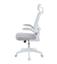 SILLA GERENCIAL ERGONOMICA SOPORTE LUMBAR PRESTIGE BLANCO BRAZO ABATIBLE