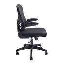 SILLA EJECUTIVA MALLA BRAZOS ABATIBLES NEGRA VALENCIA ERGONOMICA SOPORTE LUMBAR
