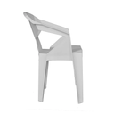 SILLA DE RESTAURANTE POLIPROPILENO MONOPIEZA GRIS COMEDOR