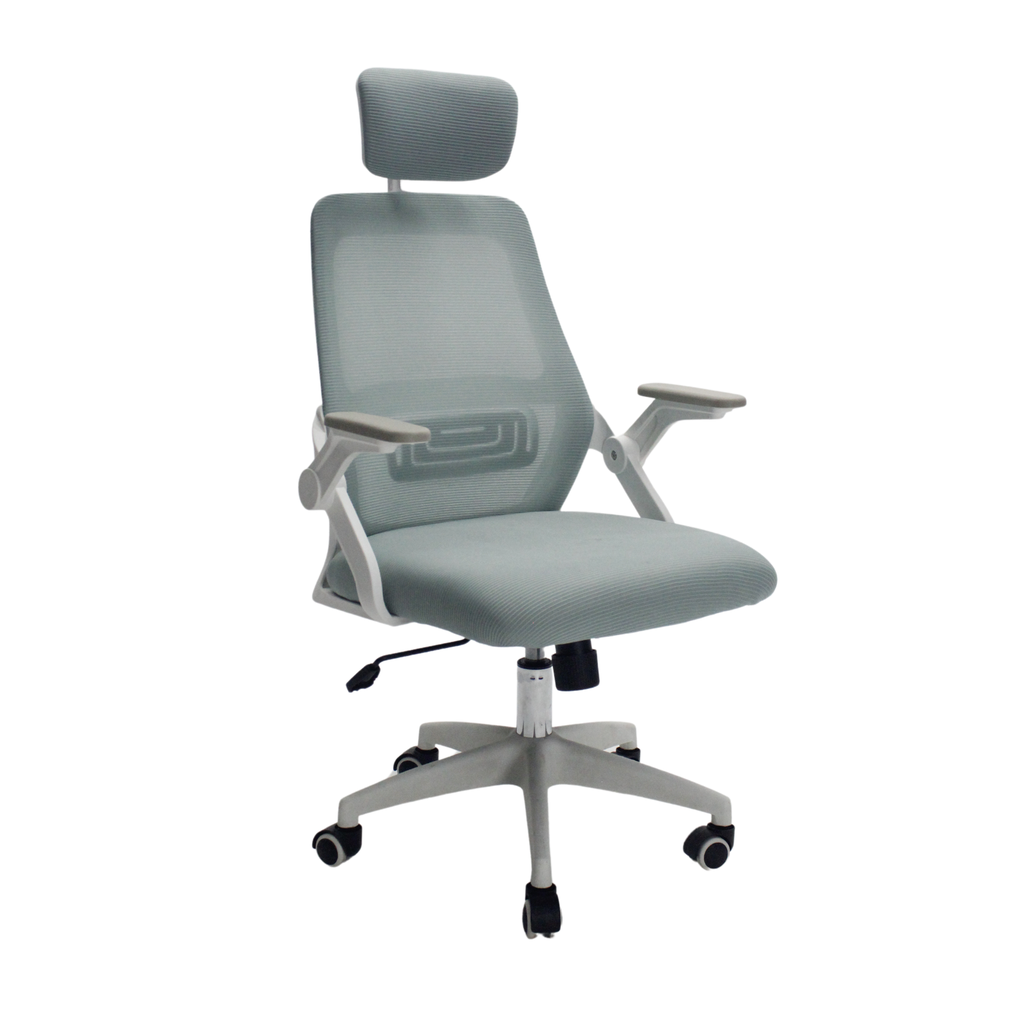 SILLA GERENCIAL PAÑO BRAZOS ABATIBLES AZUL MENTA KINGDOM