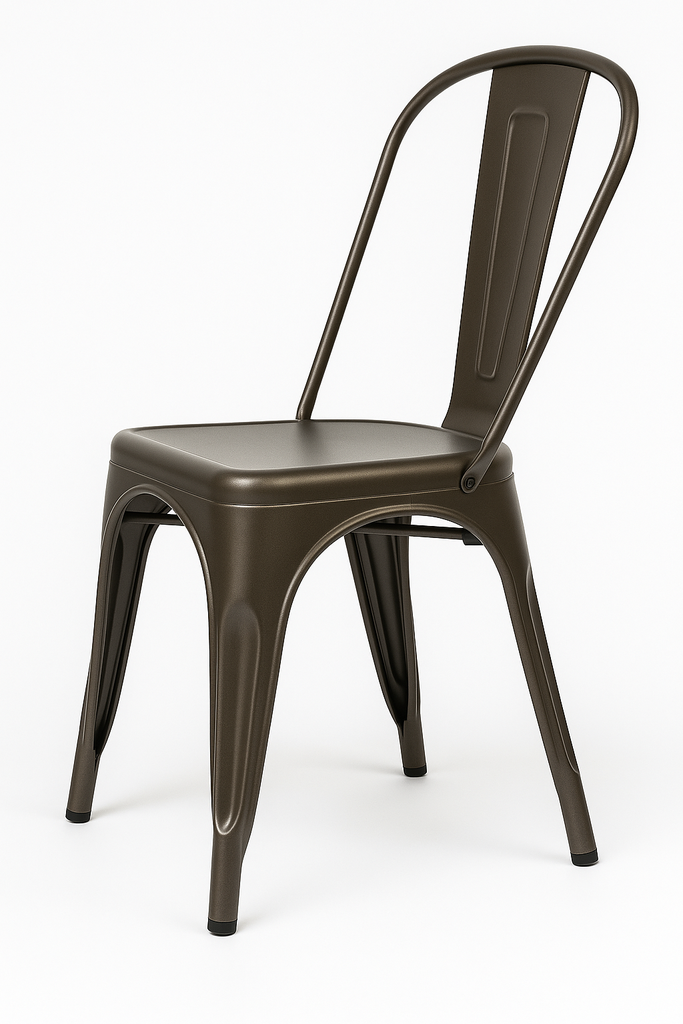 SILLA RESTAURANTE COMEDOR METALICA CAFE OSCURO TOLIX