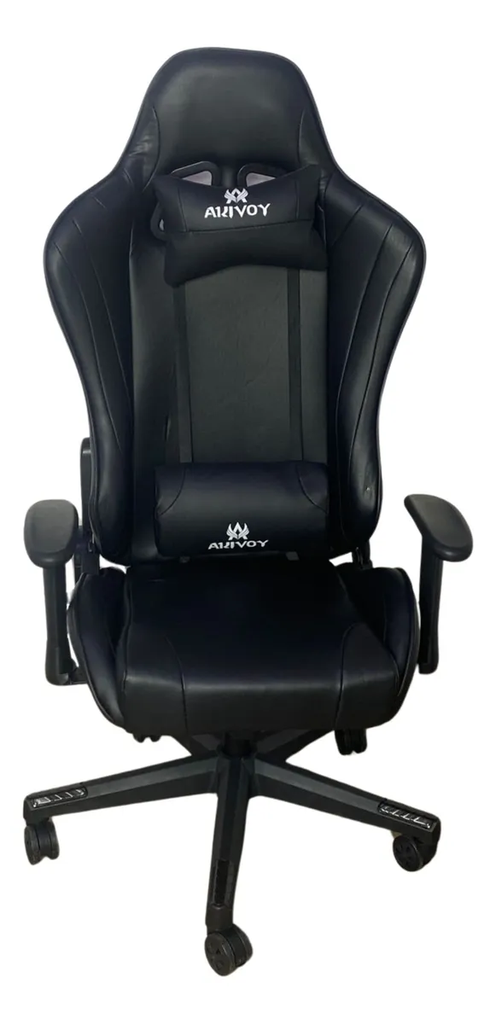 SILLA GAMER BRAZOS 2D NEGRA RECLINABLE VALORANT ERGONOMICA BASE NYLON