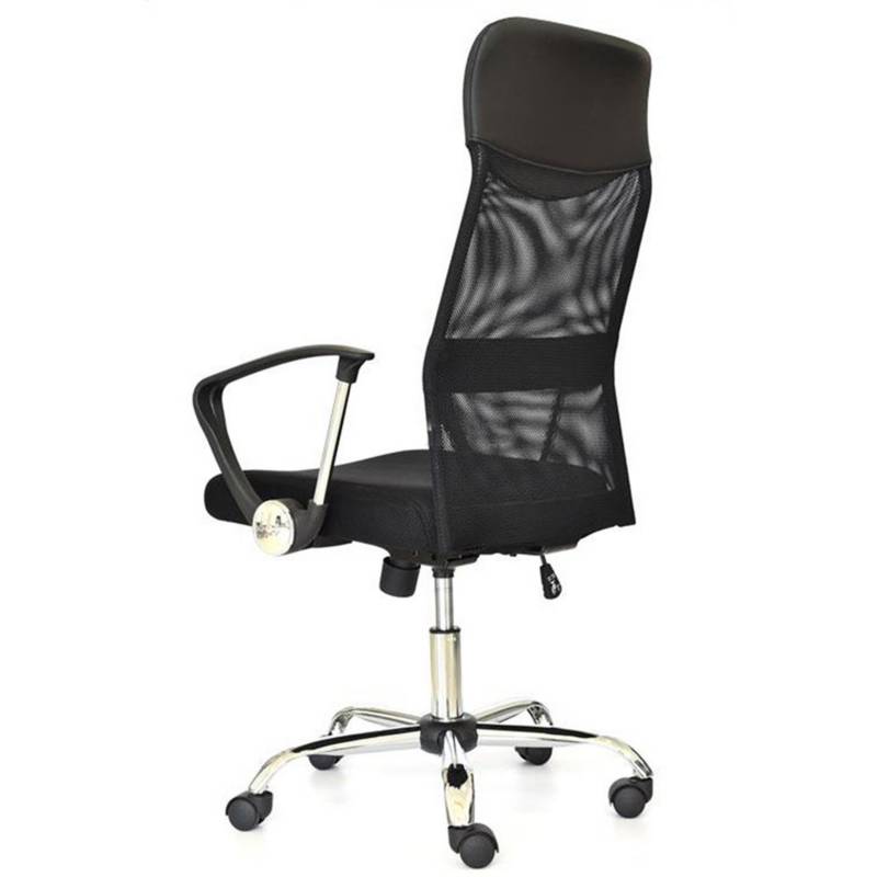 SILLA EJECUTIVA ERGONÓMICA Y GIRATORIA MALLA NEGRA OFICINA SEUL
