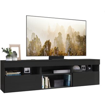 RACK GABINETE PARA TV PARIS DE 65 PULGADAS  - COLOR NEGRO