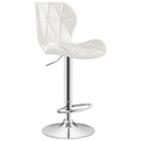 SILLA BAR GONGGA ALTA BLANCO CUERINA DESCANSAPIES