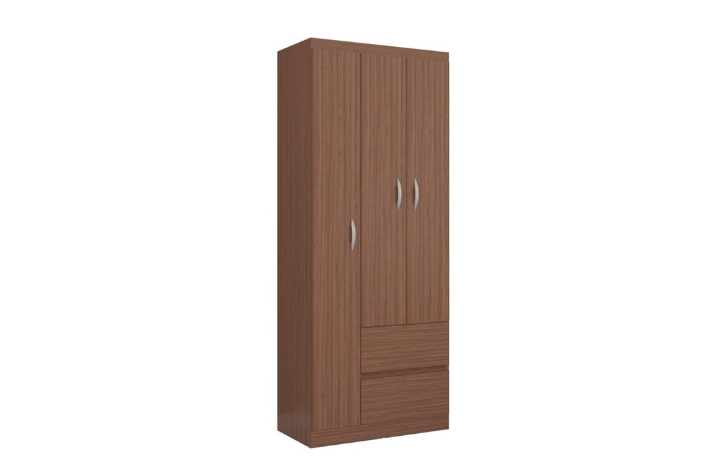 CLOSET ARMARIO LISBOA 3 PUERTAS 183X 74 CM CAPUCHINO