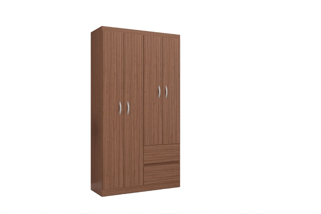 CLOSET ARMARIO LISBOA 4 PUERTAS 183 X 98.5 CM CAPUCHINO