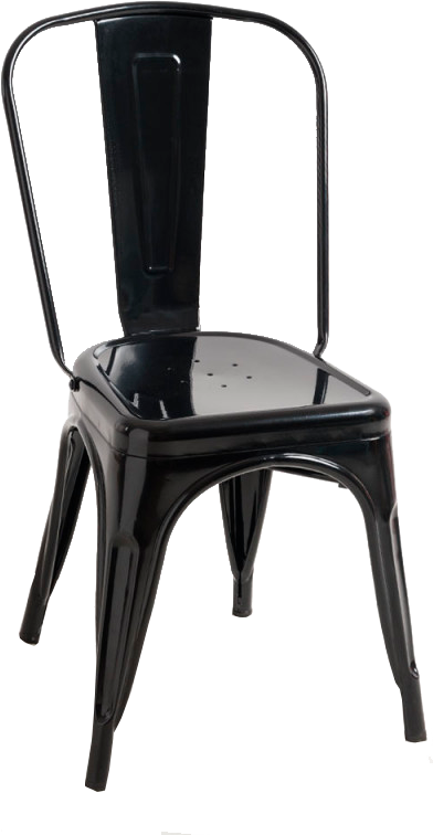 SILLA RESTAURANTE COMEDOR METALICA NEGRA TOLIX