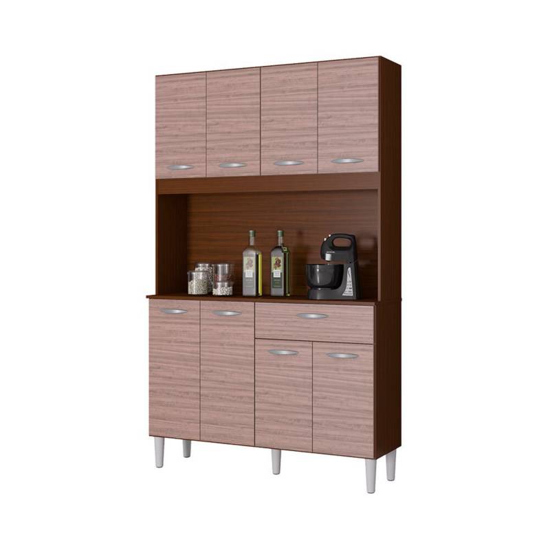 ALACENA CASSIA 8 PUERTAS CAPUCHINO ALMENDRA MDP
