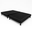 BASE CAMA DE 120 X 190 EN TELA DE 2 DIVISIONES MADERA