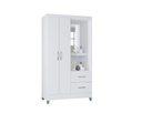 ARMARIO CLOSET 2 PUERTAS BLANCO CORDOBA 164CM X 181 CM MDP