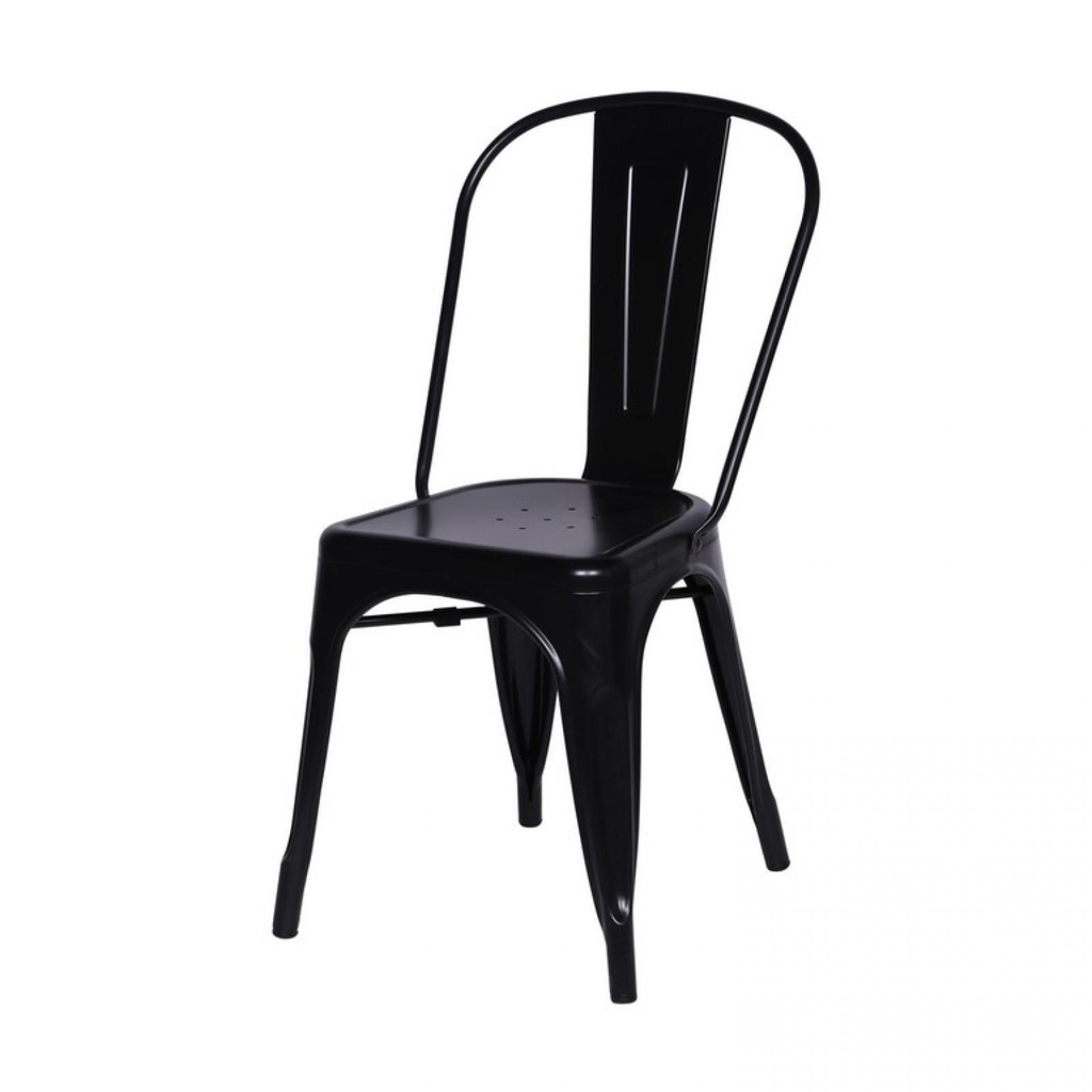 SILLA RESTAURANTE COMEDOR METALICA NEGRA TOLIX