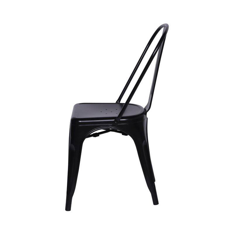 SILLA RESTAURANTE COMEDOR METALICA NEGRA TOLIX