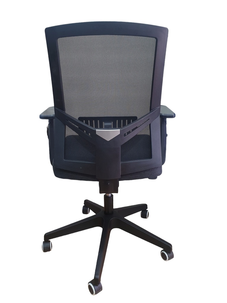 SILLA OFICINA BASE NYLON CON BRAZOS GRADUABLES SOPORTE LUMBAR MASAKI