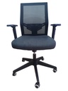 SILLA OFICINA BASE NYLON CON BRAZOS GRADUABLES SOPORTE LUMBAR MASAKI